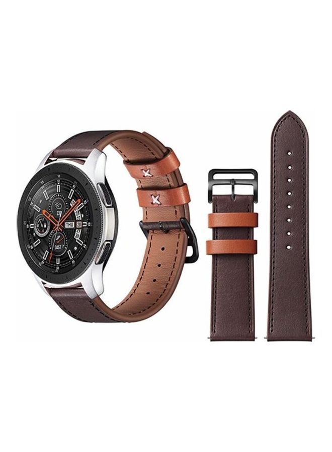 HuHa Stylish Replacement Band For Samsung Galaxy Watch Brown - Image 2
