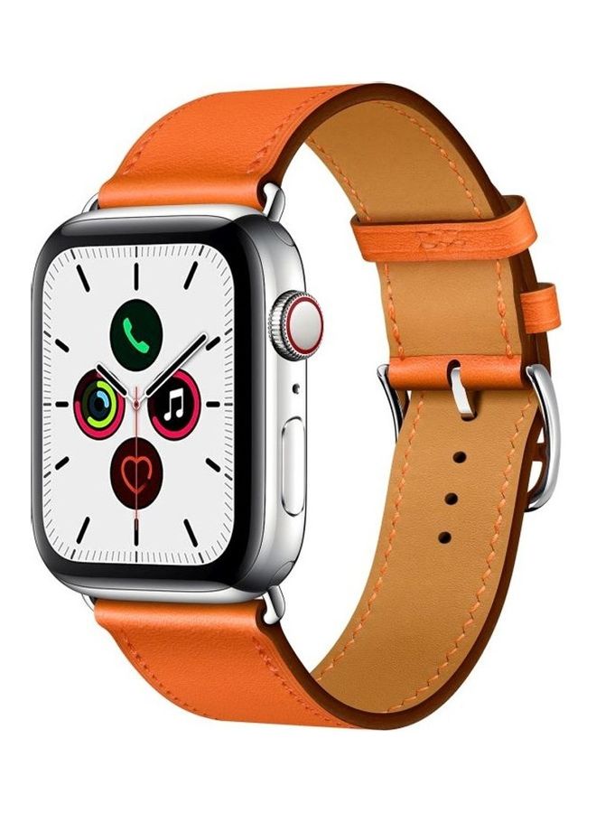 HuHa Replacement Strap Watchband For Apple Watch Series 7 41mm / 6 / SE / 5 / 4 40mm / 3 / 2 / 1 38mm Orange - Image 1