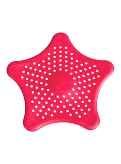 Sharpdo Home Living Floor Bath  Sink Strainer Sewer Filter Red 15.5x11x0.3cm 
