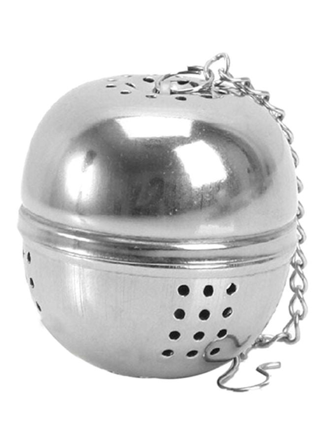 Sharpdo Mesh Tea Ball Strainer Filter With Hook Silvery 4cm  - Image 1