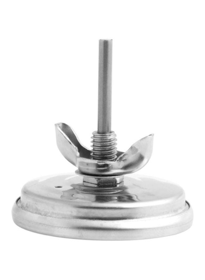 بيوينتي مقياس حرارة للشواية يستعمل أثناء تدخين الشواء فضي 6x6x8.6سم - Image 4