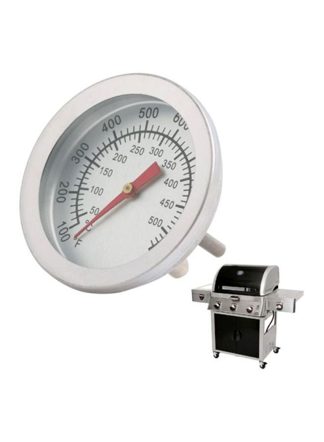 بيوينتي مقياس حرارة للشواية يستعمل أثناء تدخين الشواء فضي 6x6x8.6سم - Image 5