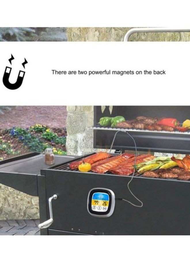 بيوينتي مقياس حرارة رقمي للمطبخ فضي/رمادي/اسود 7.5x7.5x2.5سم - Image 4