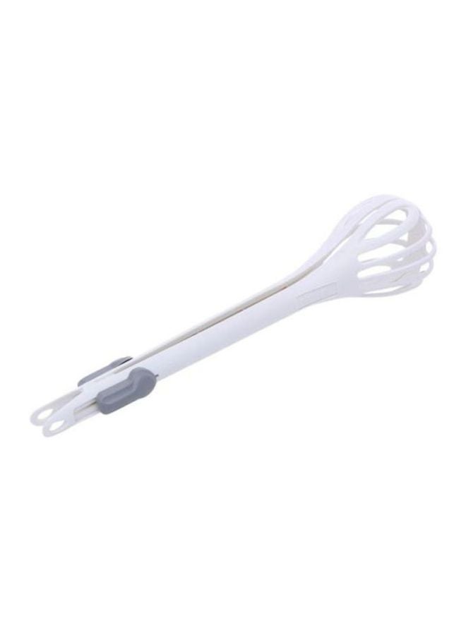 Prestige - 2 In 1 Whisk Tongs With Lock White - Image 1
