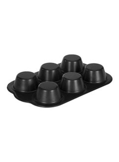 Royalford 6-Cup Muffin Pan Black 34.7x22.2x4.8cm  - Image 2