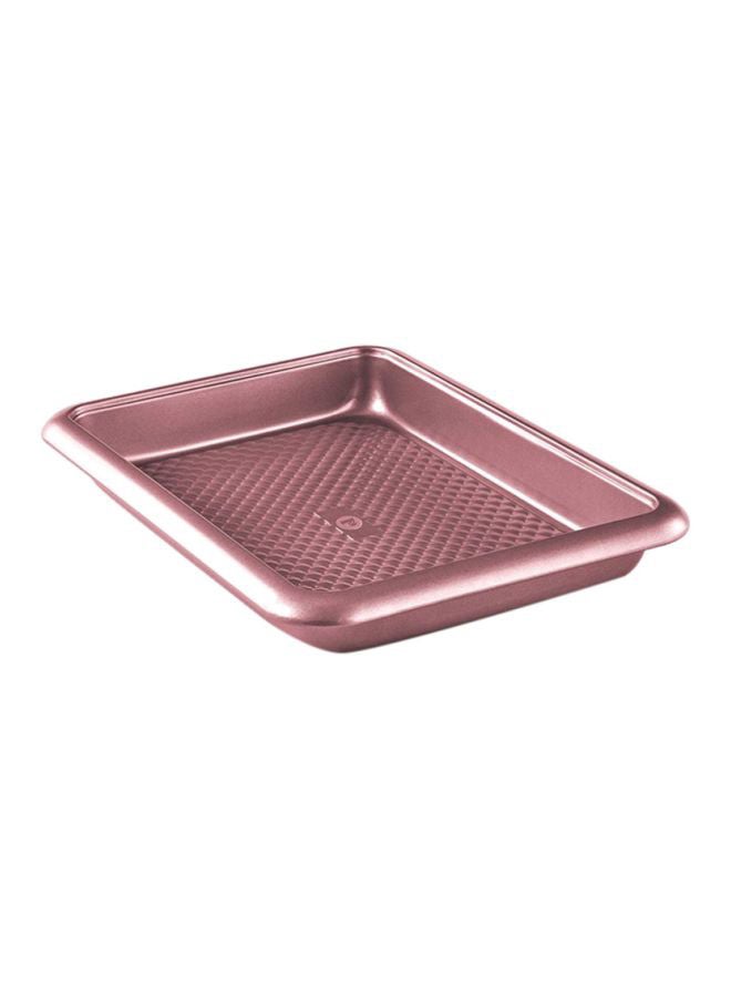 Penguen Stainless Steel Roaster Pan Rose Gold 37x27x4.5cm - Image 1