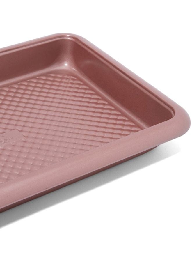 Penguen Stainless Steel Roaster Pan Rose Gold 37x27x4.5cm - Image 2