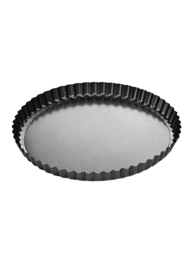 tescoma Delicia Round Wavy Edge Pan With Removable Bottom Black 28cm - Image 1