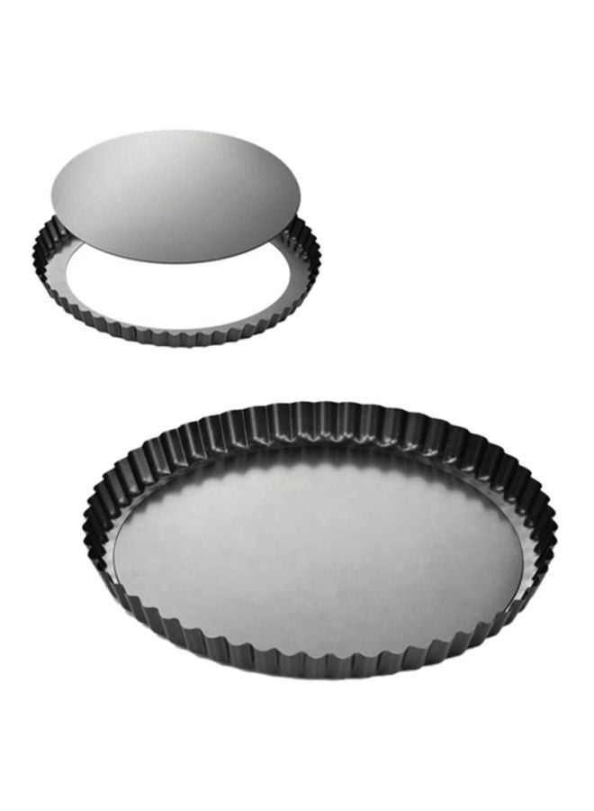 tescoma Delicia Round Wavy Edge Pan With Removable Bottom Black 28cm - Image 2