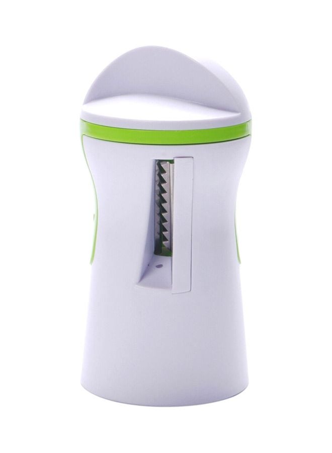 شاربدو قطّاعة خُضار حلزونية أبيض/ أخضر/ شفاف 14x7سم - Image 2