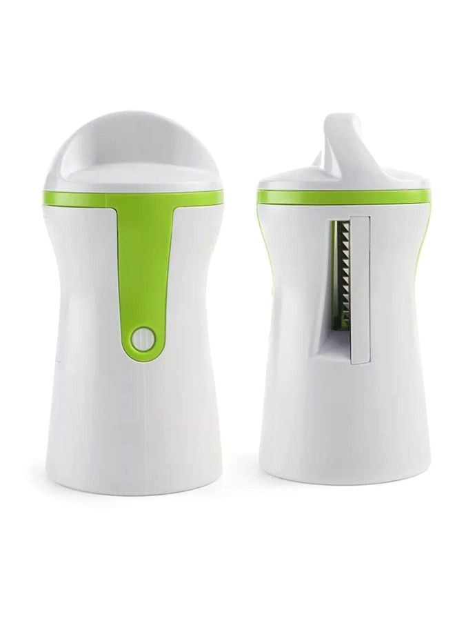 شاربدو قطّاعة خُضار حلزونية أبيض/ أخضر/ شفاف 14x7سم - Image 4