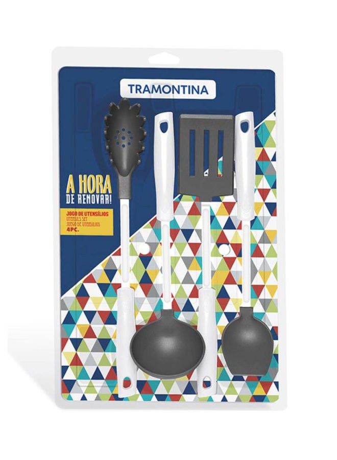 ترامونتينا طقم من 4 أواني أبيض/ أسود - Image 2