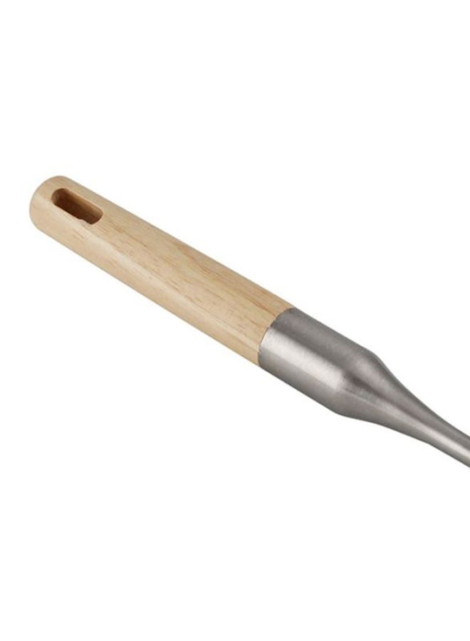 Stainless Steel Turner With Rubber Wood Handle Silver/Beige 40x8x1.5cm - v1615301634/N27222828A_4