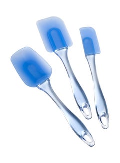 3-Piece Easy Flex Spatula Set Blue
