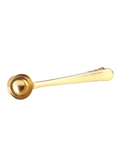 Sharpdo Coffee Spoon With Clip Gold 18x3.7cm  - Image 1