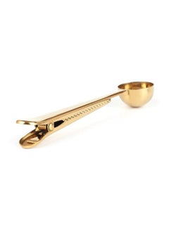 Sharpdo Coffee Spoon With Clip Gold 18x3.7cm  - Image 2