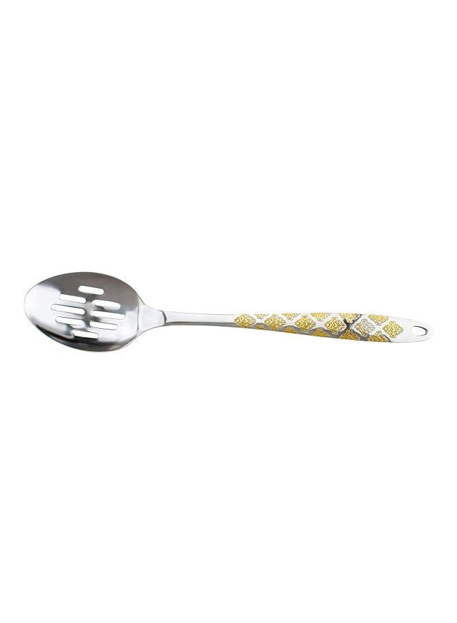 Berger Stainless Steel Slotted Spoon Silver/Gold 37cm  - Image 1