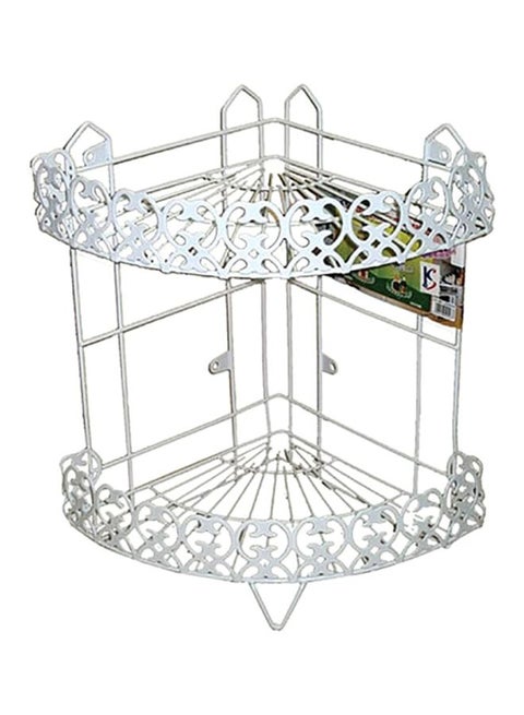 Plastic Shampoo Holder Silver 33cm