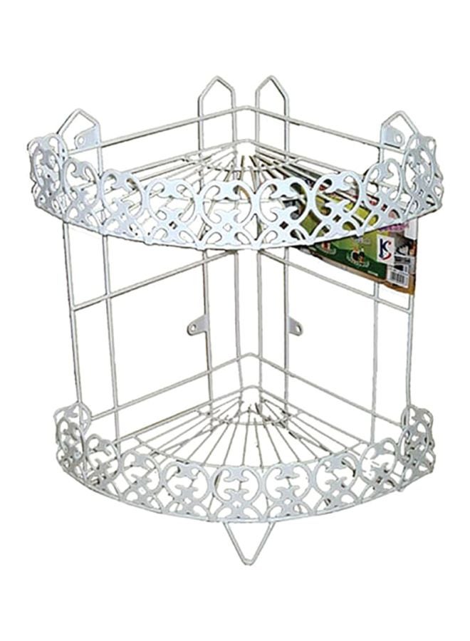 Plastic Shampoo Holder Silver 33cm