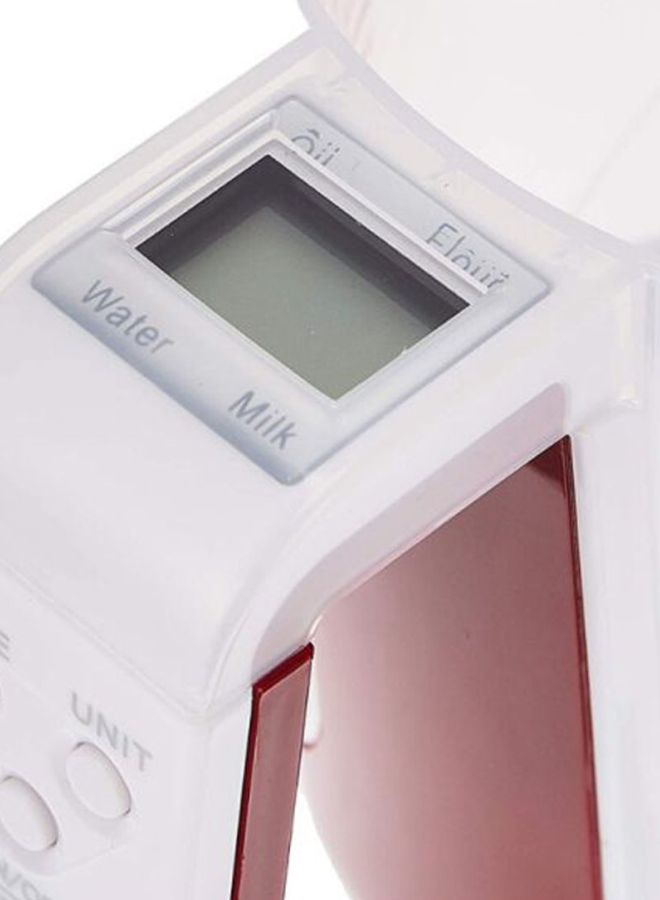 Sanford Digital Measuring Cup Clear/Maroon/Silver 1000ml - Image 2