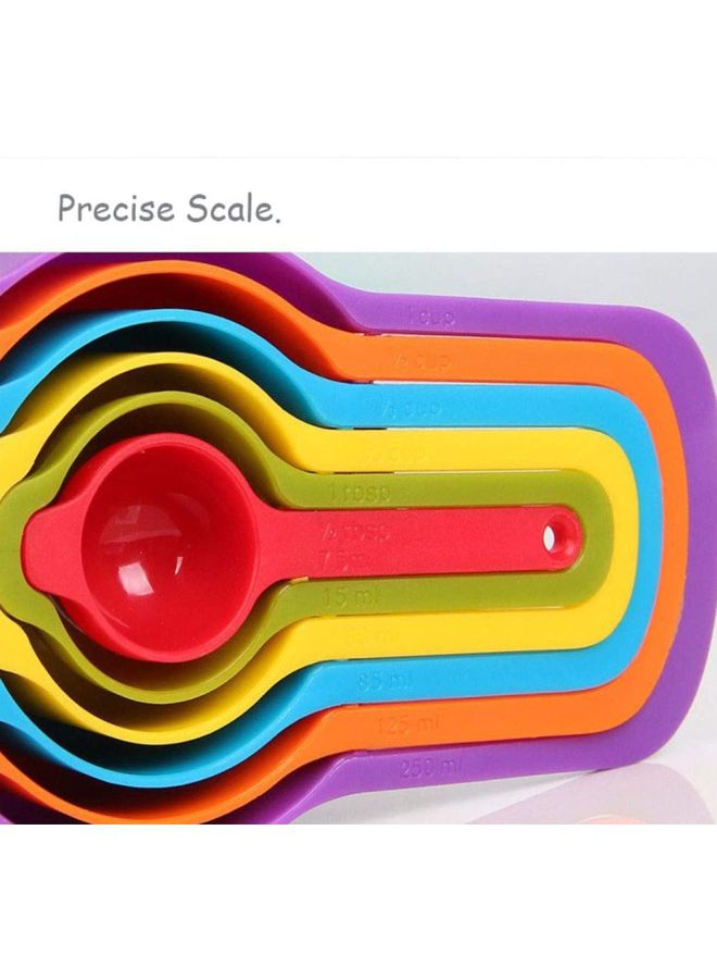 Cool Baby - 6-Piece Measuring Spoon Set Red/Yellow/Purple - Image 1
