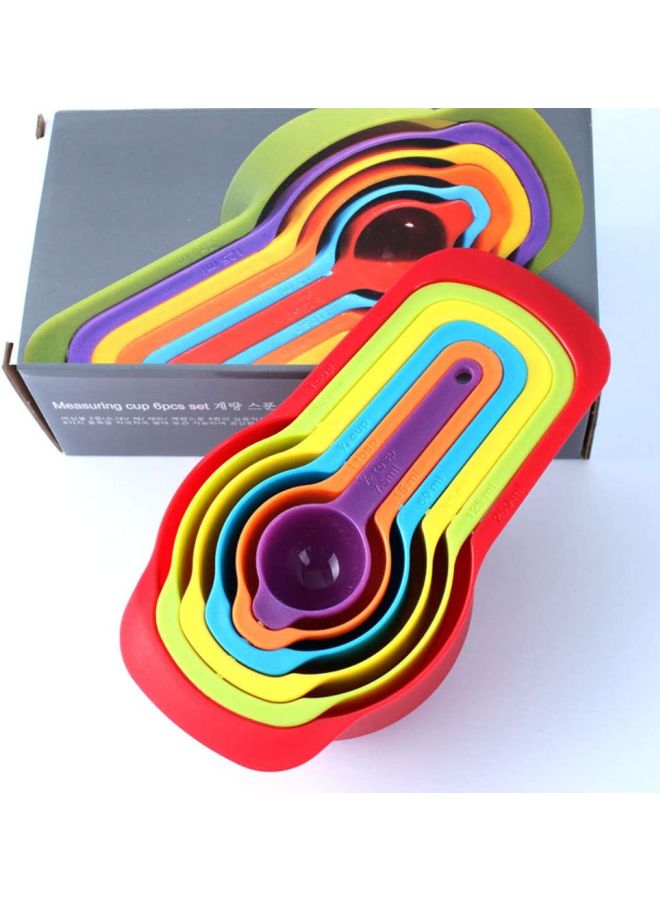 Cool Baby - 6-Piece Measuring Spoon Set Red/Yellow/Purple - Image 1