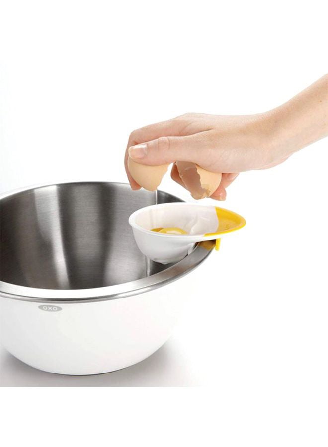 أوكسو أداة فصل البيض 3 في 1 من جود جريبس أبيض/أصفر 4x1.5x3بوصة - Image 3