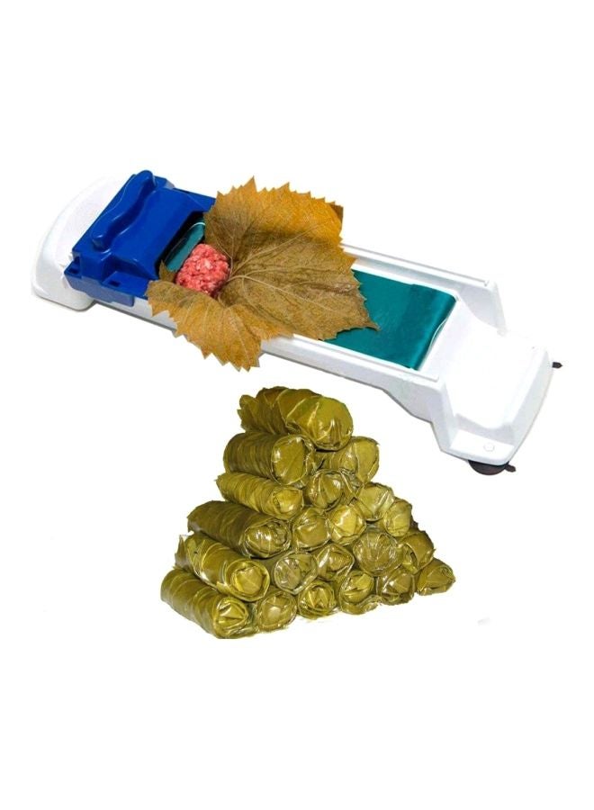 شاربدو أداة مطبخ للف ورق العنب والخضروات واللحوم أبيض/أزرق 37x11.5x9سم  - Image 2