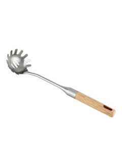 Stainless Steel Spagatti With Rubber Wood Handle Silver 35x8x2cm