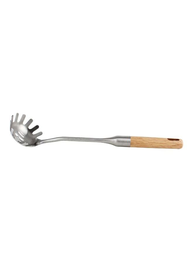 Berger Stainless Steel Spagatti With Rubber Wood Handle Silver 35x8x2cm  - Image 2