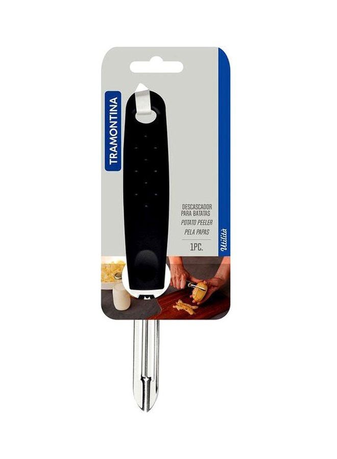 TRAMONTINA Potato Peeler Black/Silver 23cm - Image 3