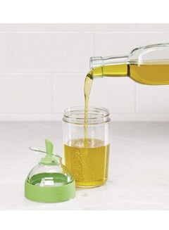 OXO Good Grips Little Salad Dressing Shaker Clear/Green 3x4.2x9.5inch  - Image 4