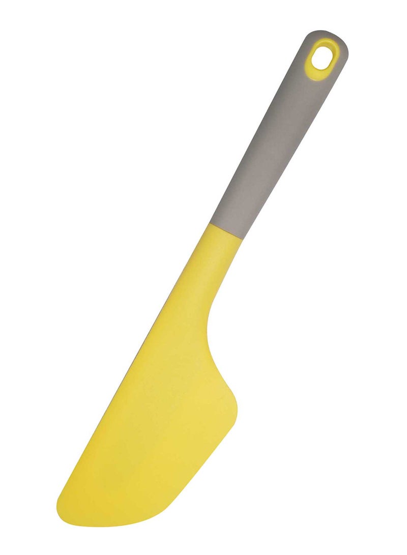 أمال سباتولا 2 في 1 مصنوعة من السيليكون - مكشطة - أدوات خبز - إكسسوارات المطبخ - أدوات الكيك - لون أصفر/ رمادي أصفر/رمادي - Image 1