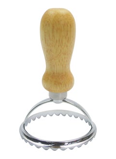 Amal Ravioli Cutter - With Wooden Handle - Kitchen Accessories - Kitchen Tools - Brown/Silver 6.5 x 10.5cm  - Image 4