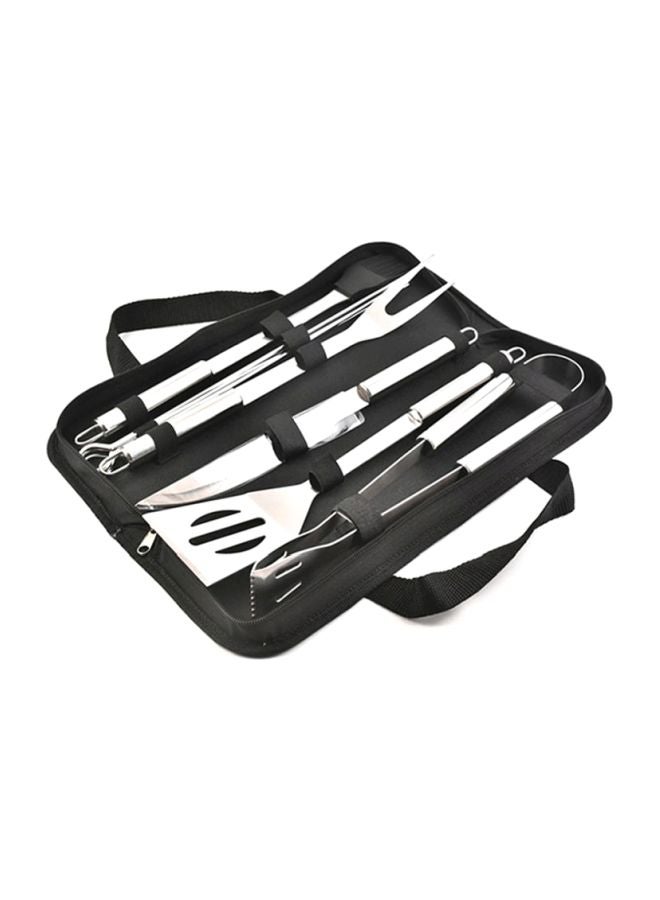 شاربدو طقم أدوات للشواء مكوّن من 9 قطع فضي - Image 2