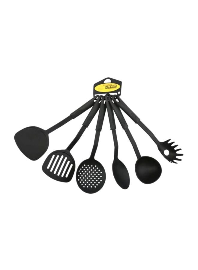 DELCASA 6-Piece Spoon Set Black 8cm  - Image 1