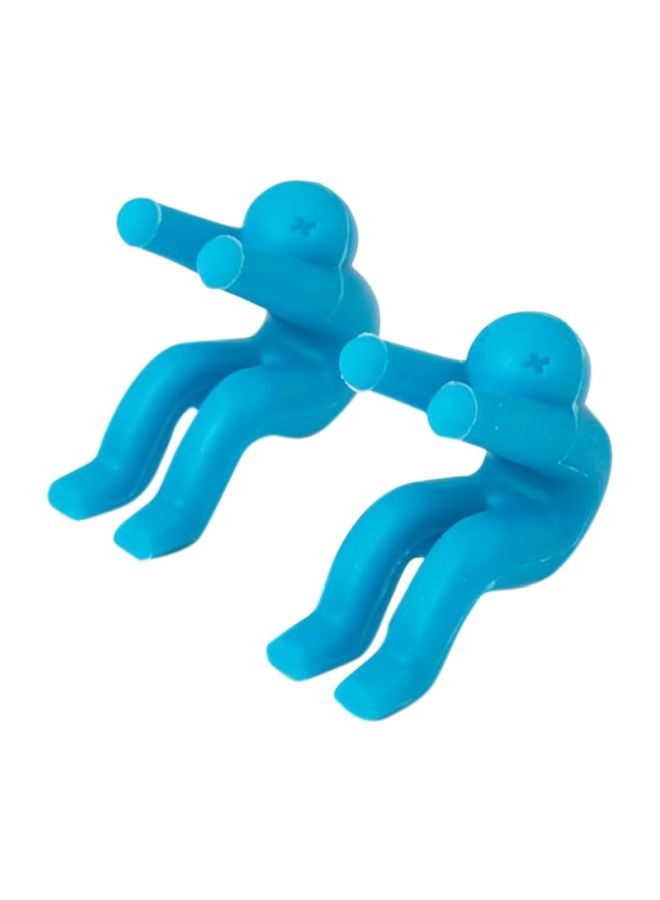 Beauenty 2-Piece People Shaped Spill Proof Tool Blue  - Image 1