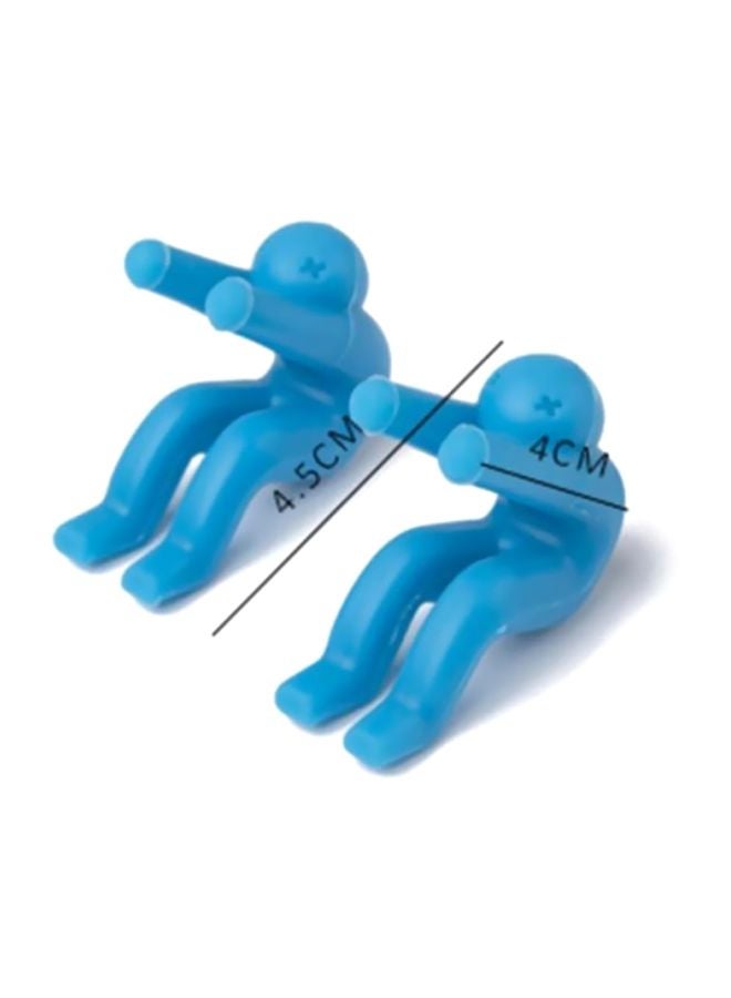 Beauenty 2-Piece People Shaped Spill Proof Tool Blue  - Image 3