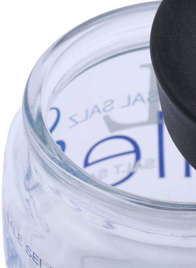 Bormioli Rocco - Salt Giara Jar Clear/Black/Blue 750ml - Image 1
