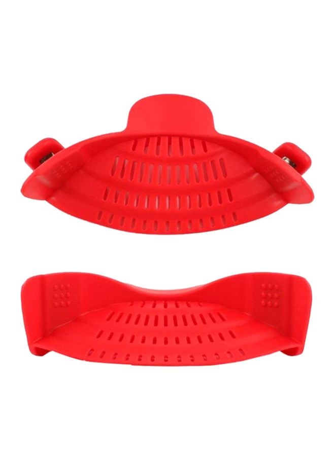 كول بيبي مصفاة من السيليكون مع مشبك أحمر 23x7x13سم - Image 1