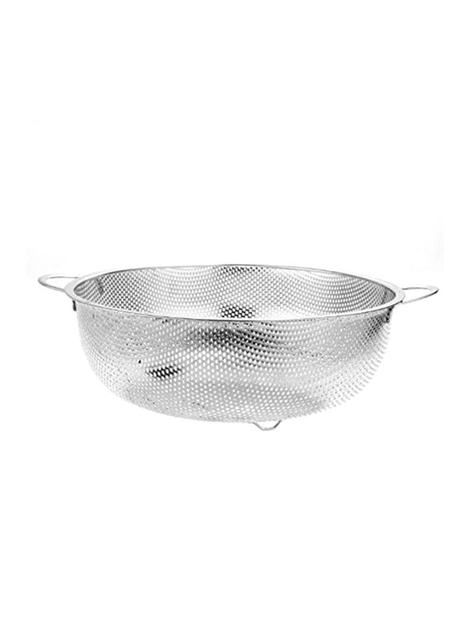 DESSINI 6-Piece Strainers And Colanders With Handle Set Includes 6xStrainer(16.5 cm,19.5 cm, 22.5cm, 25.5cm, 28.5 cm, 31.5 cm) Silver  - Image 2