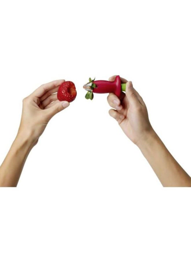 Chef'n Stem Gem Strawberry Huller Red/Silver/Green - Image 3