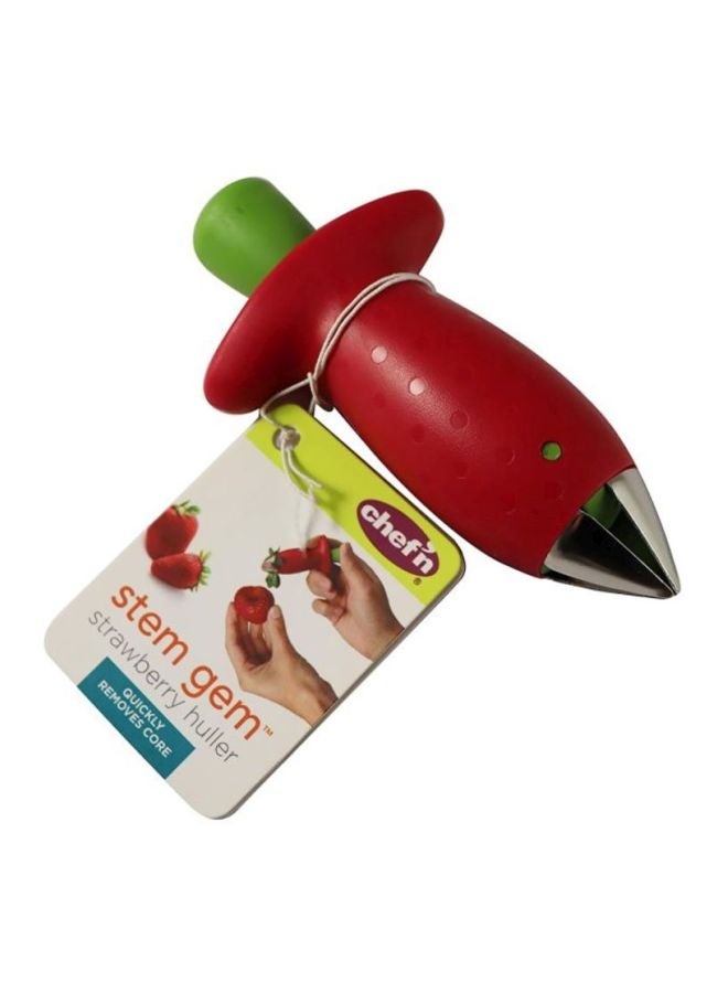 Chef'n Stem Gem Strawberry Huller Red/Silver/Green - Image 5