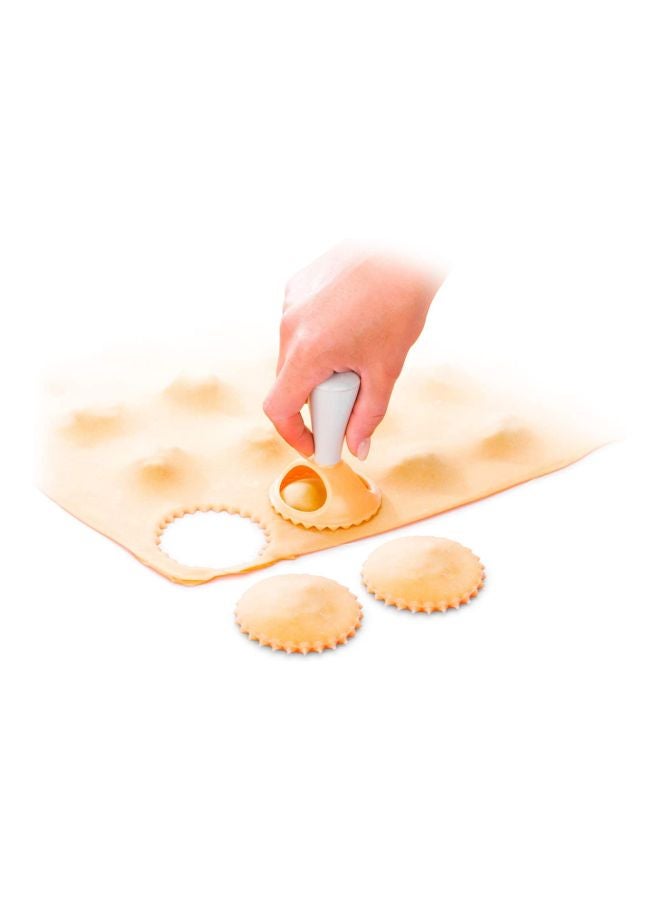 تسكوما قاطع الرافيول بأربعة أشكال من ديليكيا برتقالي / أبيض 30.5x11x6.5سم - Image 4