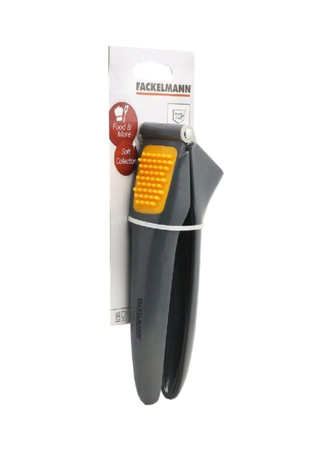 FACKELMANN - Soft Grip Garlic Press Orange/Black 17.02x5.89x4.29cm - Image 1