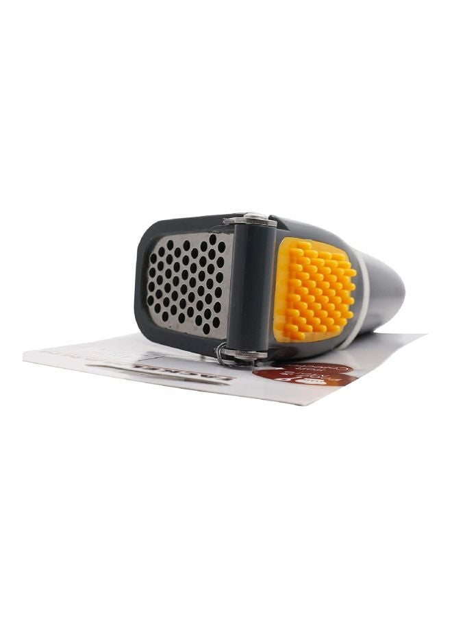 FACKELMANN - Soft Grip Garlic Press Orange/Black 17.02x5.89x4.29cm - Image 1