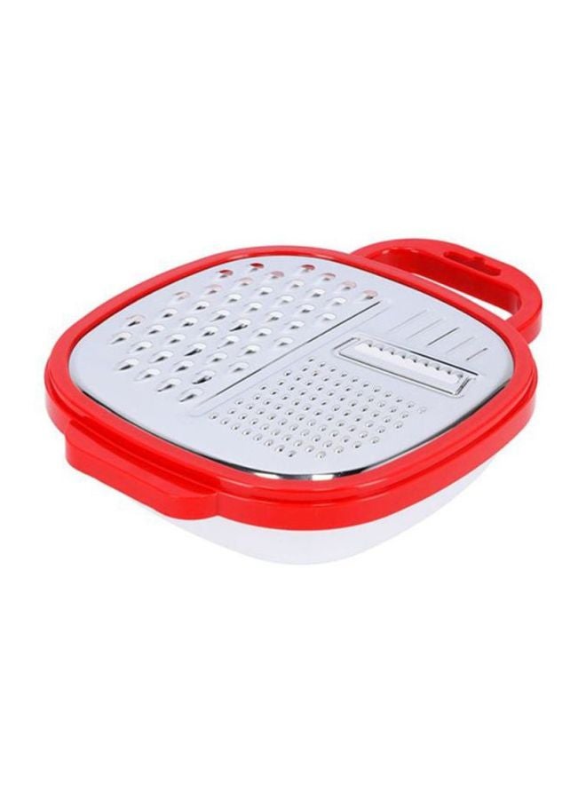 DELCASA Stainless Steel Box Grater Silver/Red  - Image 2
