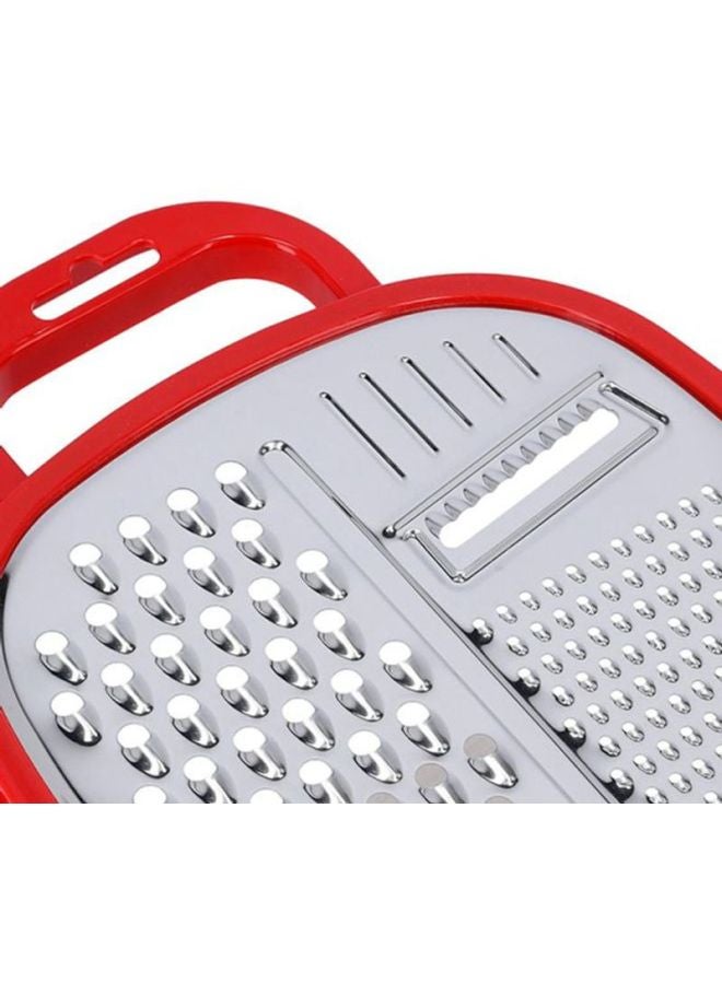 DELCASA Stainless Steel Box Grater Silver/Red  - Image 5