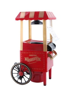 Traditional Type Popcorn Maker, Preparation Without Oil, Easy To Make, Yummy & Healthy Popcorns In Less Than 3 Minutes, Powerful Motor & Hot Air Technique 1200.0 W GPM830 Red/Yellow