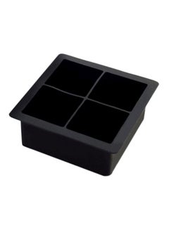 شاربدو قالب مكعبات ثلج مكون من 4 أقسام أسود 10x10x5سم  - Image 1